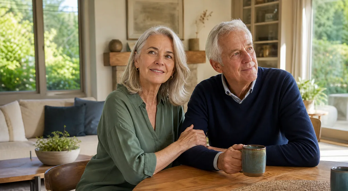 California homeowners enjoying retirement at home